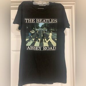 The Beatles Charcoal Graphic Tee Size Small
